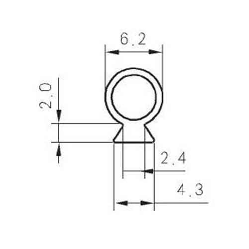 Reformative PVC Opening Rubber A141B