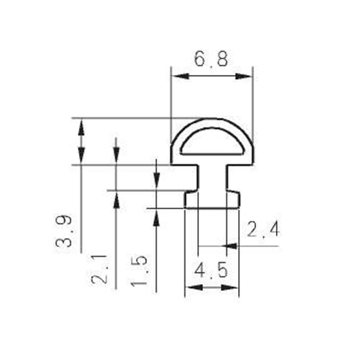 Reformative PVC Opening Rubber B317A