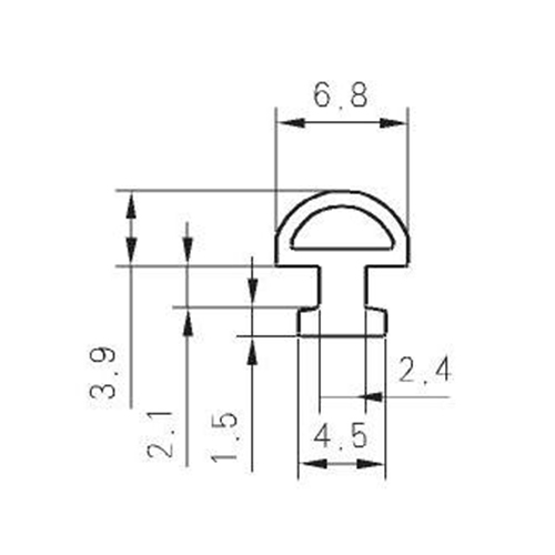 Reformative PVC Opening Rubber B317A