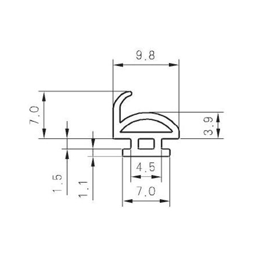 TPE/TPV/TPO Opening Rubber B328G