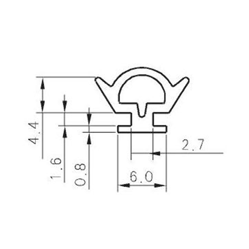 Reformative PVC Opening Rubber C102B