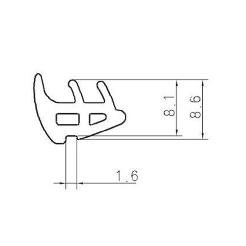 EPDM Glazing Rubber EP168E