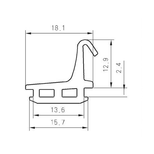 EPDM Curtain Wall Rubber EP278K