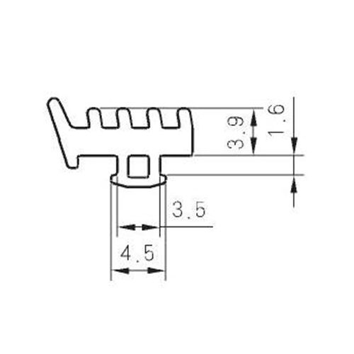 Reformative PVC Glazing Rubber H468B