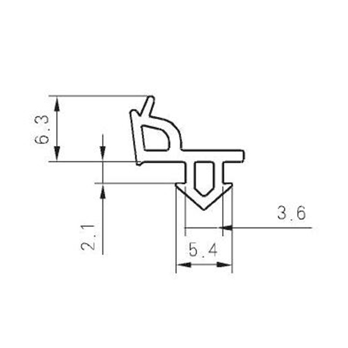 Reformative PVC UPVC Rubber J055A