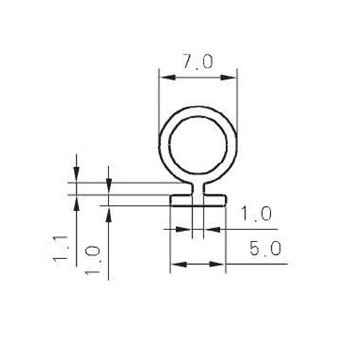 TPE/TPV/TPO Opening Rubber N051B