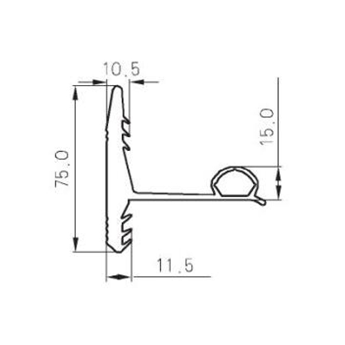 TPE/TPV/TPO Curtain Wall Rubber P285G