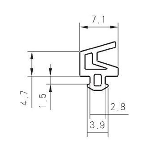 EPDM UPVC Rubber EP029L