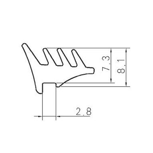 EPDM Glazing Rubber EP116E