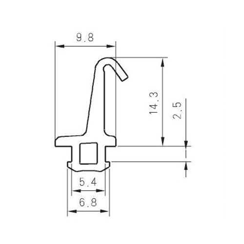 EPDM Curtain Wall Rubber EP314K