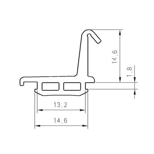 TPE/TPV/TPO Curtain Wall Rubber P155A